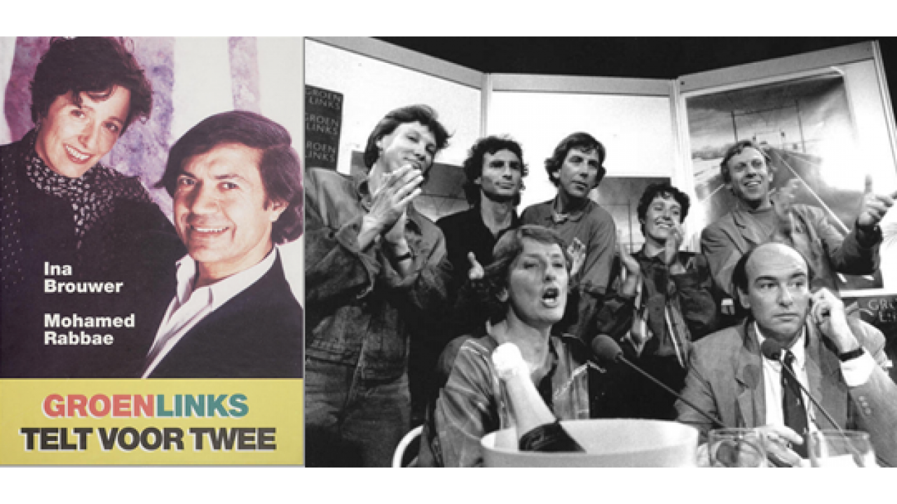 Verkiezingsposter 1994 en uitslagenavond in 1989